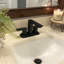 Robinet de salle de bain central avec drain Lulani Corsica-56965762