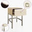 LYRA ALABASTER Side Table-110189628-110189627