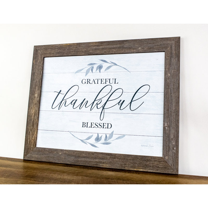 Grateful Thankful