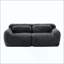 Canapé modulaire à 2 places pour canapé modulaire, conception antidérapante en tissu moelleux et moelleux, éponge haute densité 32D, conception ergonomique sans assemblage, avec coussins décoratifs pour le salon-1989169612
