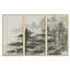 Asian Forest - Cabin & Lodge, ensemble de 3 toiles d'art encadrées-1777240556-1777240546