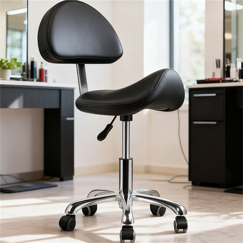 Saddle Stool with Height Adjustable and Swivel