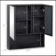 Armoire à pharmacie murale de haute qualité, armoire de salle de bain à miroir avec portes doubles et tablettes de rangement, noir