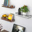 Tablettes flottantes murales rustiques en bois 16 pièces 16,9 pouces - Tablettes de rangement multi-pièces pour la chambre à coucher, la salle de bain et la cuisine