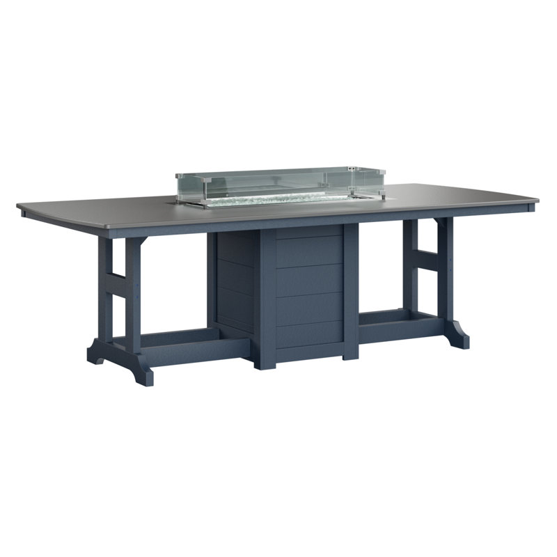 Table de bar avec foyer 72 po Berlin Gardens Garden Classic, H 39,5 po x l 44 po x P 72 po