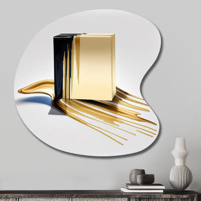 Filton - Cubism Asymmetrical Metal Wall Art, Modern Unique Shape Metal Art Print