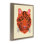 Cadre flottant moderne avec visage de tigre sauvage, design par Carrie Cantwell