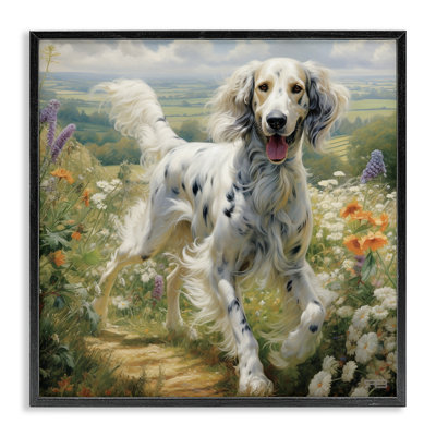 «Trotting Dog Landscape», estampe numérique par Roozbeh Bahramali