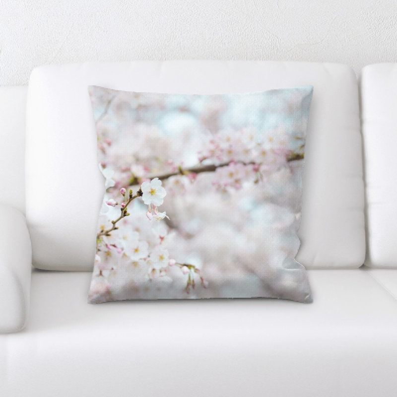 Close Up Microsuede Reversible Throw Pillow