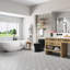 Toilette une pièce Arlo, fauteuil brut 10 po, hauteur de chaise ADA 17,3 po, chasse double 1,1 / 1,6 GPF, conception allongée et peu encombrante.-100254820