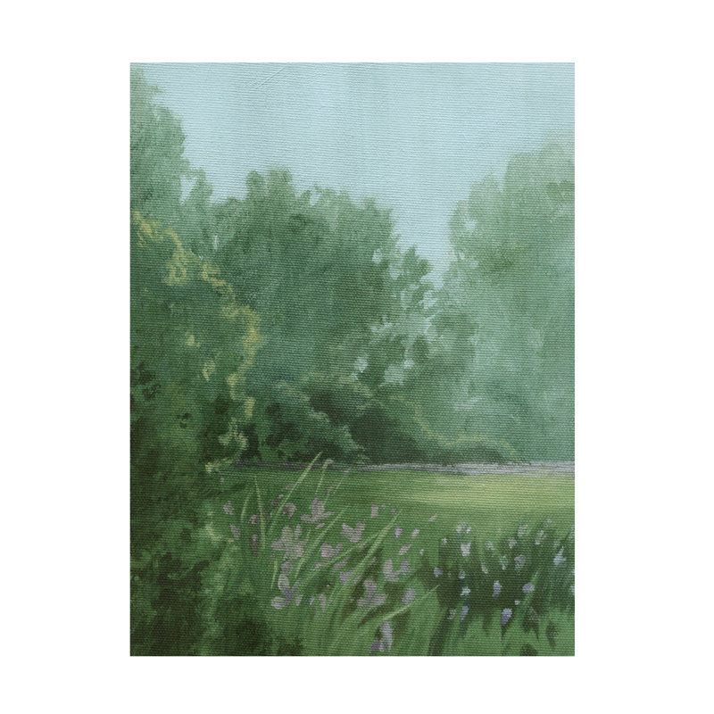 Art mural sur toile tendue - «Amethyst Iris Meadow I» de Grace Popp pour décoration de salon, de chambre à coucher ou de bureau - 18 x 24