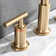 Widespread Double Handle Bathroom Faucet with Pop Up Drain