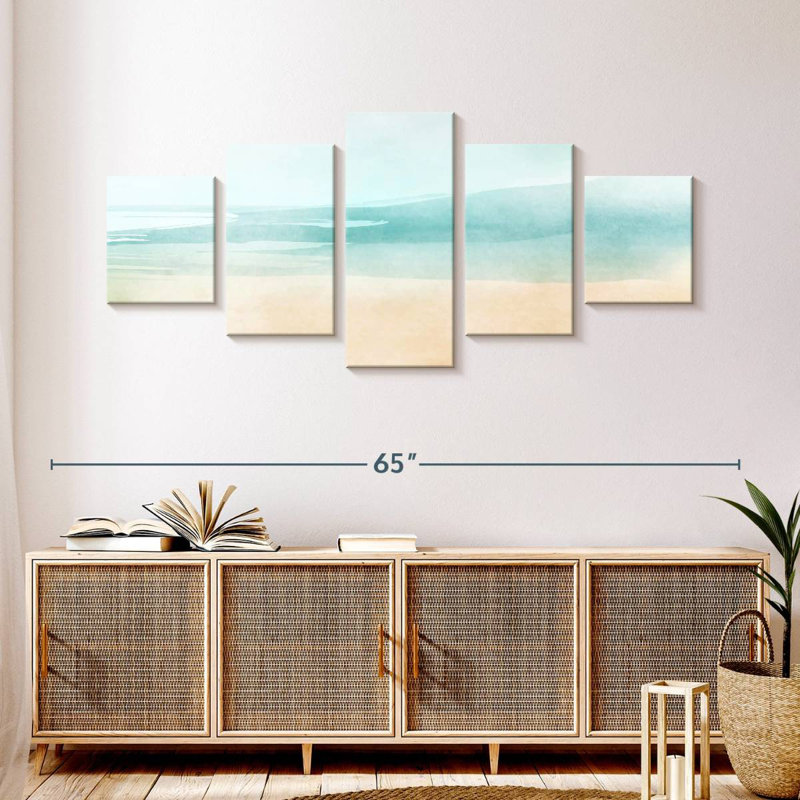 Avery Beach Water, 24" H x 55" W