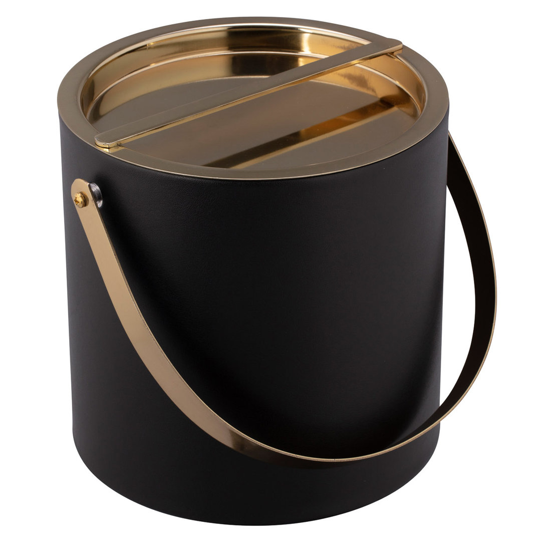 Senetta Leatherette Ice Bucket Mercer41 
