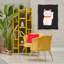 «Maneki Neko Lucky Cat», art mural encadré flottant par Jessica Beck-454529440-454529441