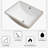 White Ceramic Rectangular Undermount Bathroom Sink With Overflow (18.5 In. X 14 In.) | Gift Idea