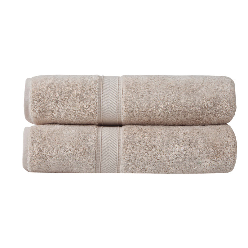 Comerford 2 Piece Turkish Cotton 2 Piece Bath Sheet Set, Beige