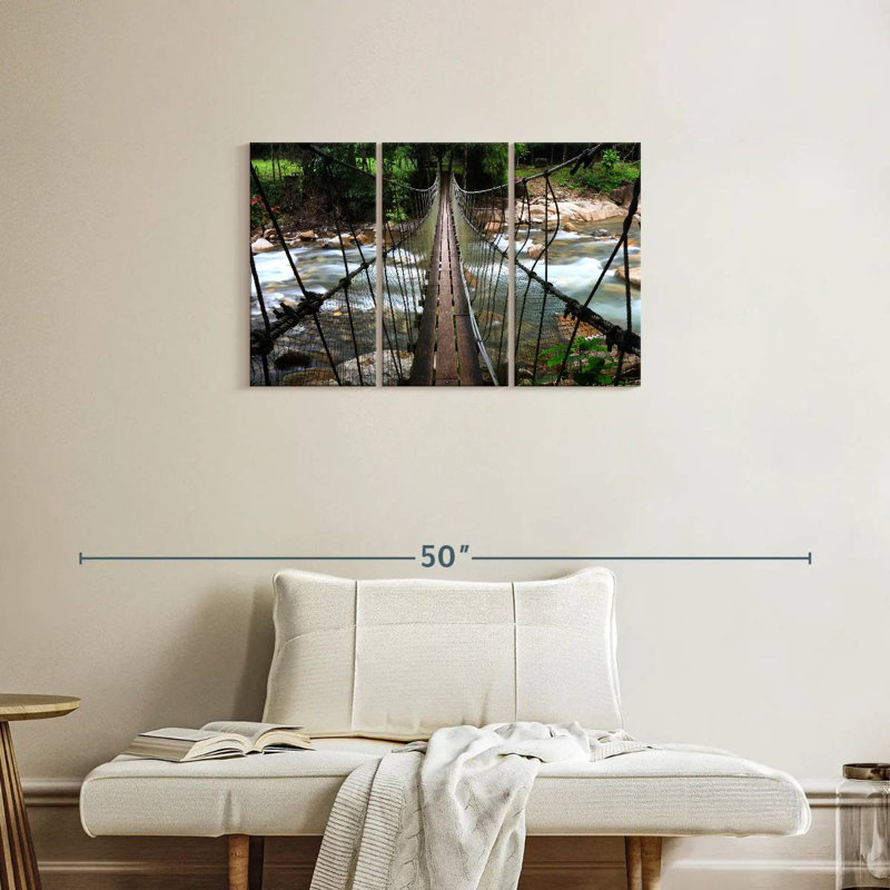 Lilie Steep Rope Bridge, 20" H x 33" W