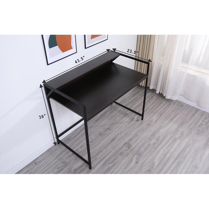 Table console étroite noire, canapé de vestibule / couloir moderne pour petits espaces | Idée de cadeau