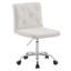Chaise de bureau blanche sans accoudoirs Lavdi-1546707228