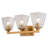 Lanaysha 3 Light Transitional Bathroom Vanity Fixture Clear Glass-1413656086