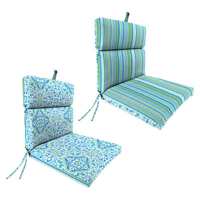 22" x 44" Outdoor Chair Cushion with Ties and Loop