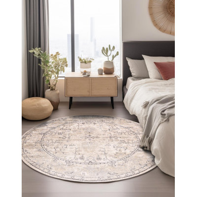 Singleton Oriental Ivory Area Rug