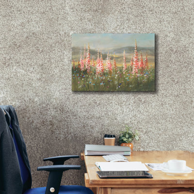 «Wild Foxglove Meadow» par Danhui Nai, art mural sur toile