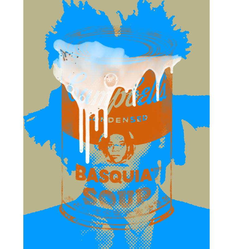 «Basquiat Soup» par Stephen Chambers, impression sur toile tendue, L 32 po x H 36 po