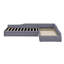 Lit plateforme simple avec rangement tapissier-490597143