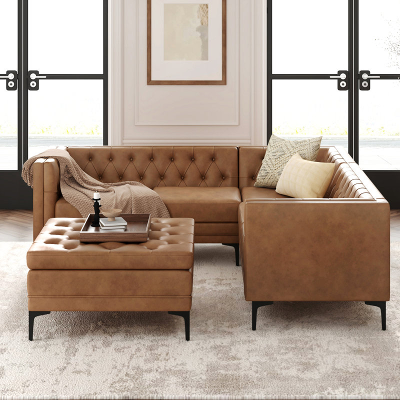 Brinna 2-Piece Faux Leather Living Room Set