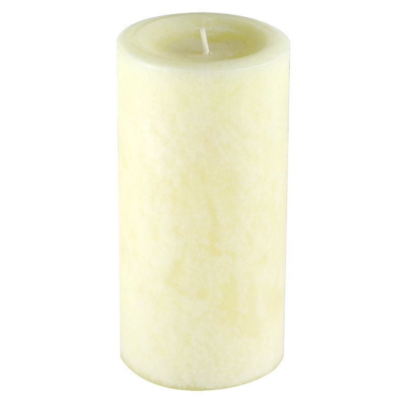 Vanilla Scented Pillar Candle, 6" H x 3" W x 3" D
