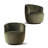 Anneros Upholstered Small Swivel Barrel Chair (Set of 2)-97779049