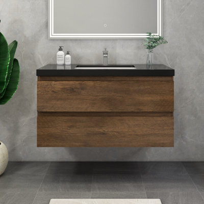 Castin 42" Wall-Mounted Single Bathroom Vanity Set