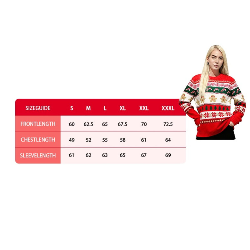 Festive Fun Christmas Nordic Gingerbread Jumper, Medium