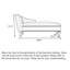 Chaise longue de chambre et de salon en velours et bois de bouleau de style campagnard américain