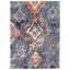 Tapis bleu / rouge / orange Stigall Mosaique-1823373213