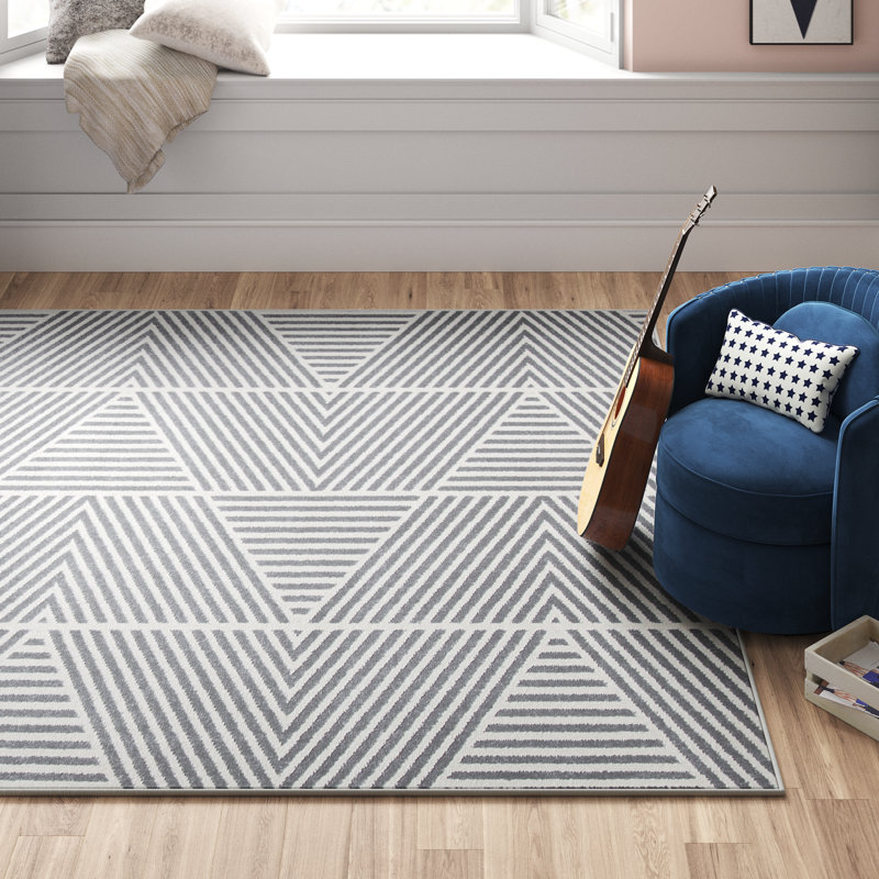 Averygrace Geometric Indoor / Outdoor Rug, Rectangle 9'10'' x 12'10''