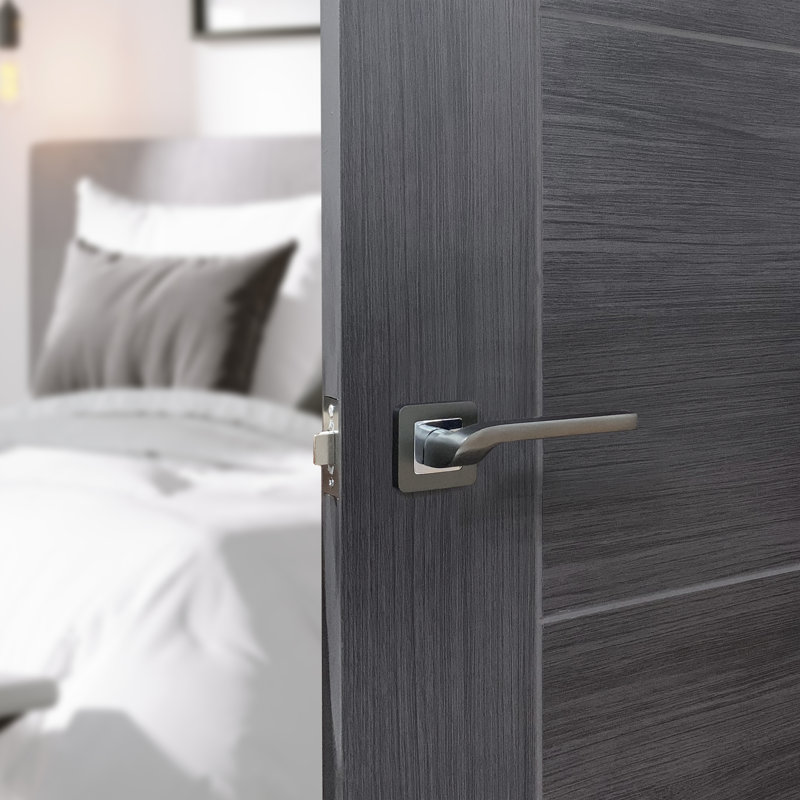 Austin Standard Latch Door Handle Pack,  Dark Grey 