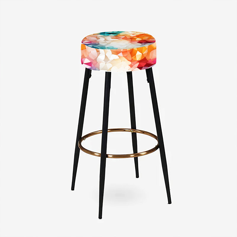 Apaui - Ensemble de 2 tabourets de bar géométriques