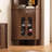 Walnut Solid + Manufactured Wood Accent Cabinet