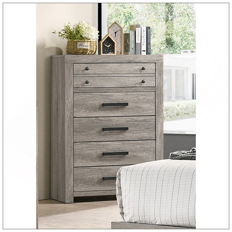 Meuble de chambre à coucher 1 tiroir 1 pièce Rustic