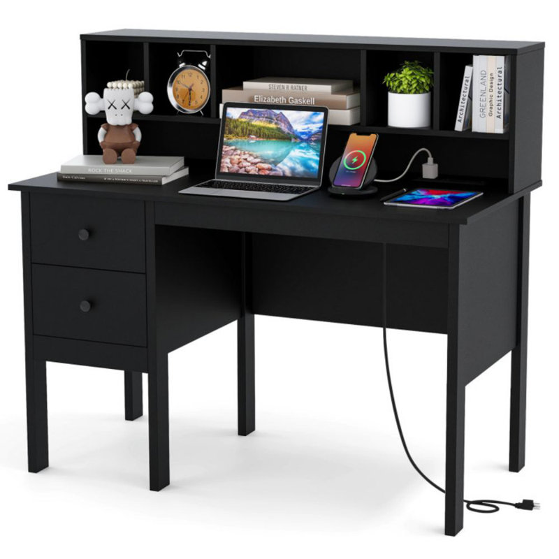 Bureau d'ordinateur 48 pouces avec tiroirs
