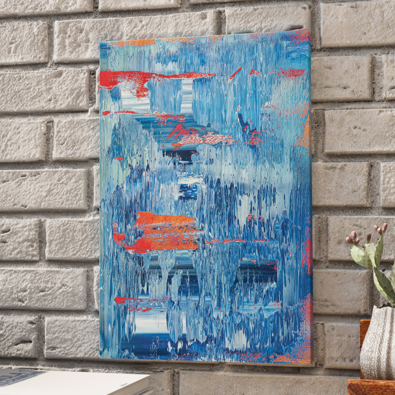« a train », impression sur toile, H 26 po x l 18 po x P 1,5 po, Toile tendue, Pas de tapis