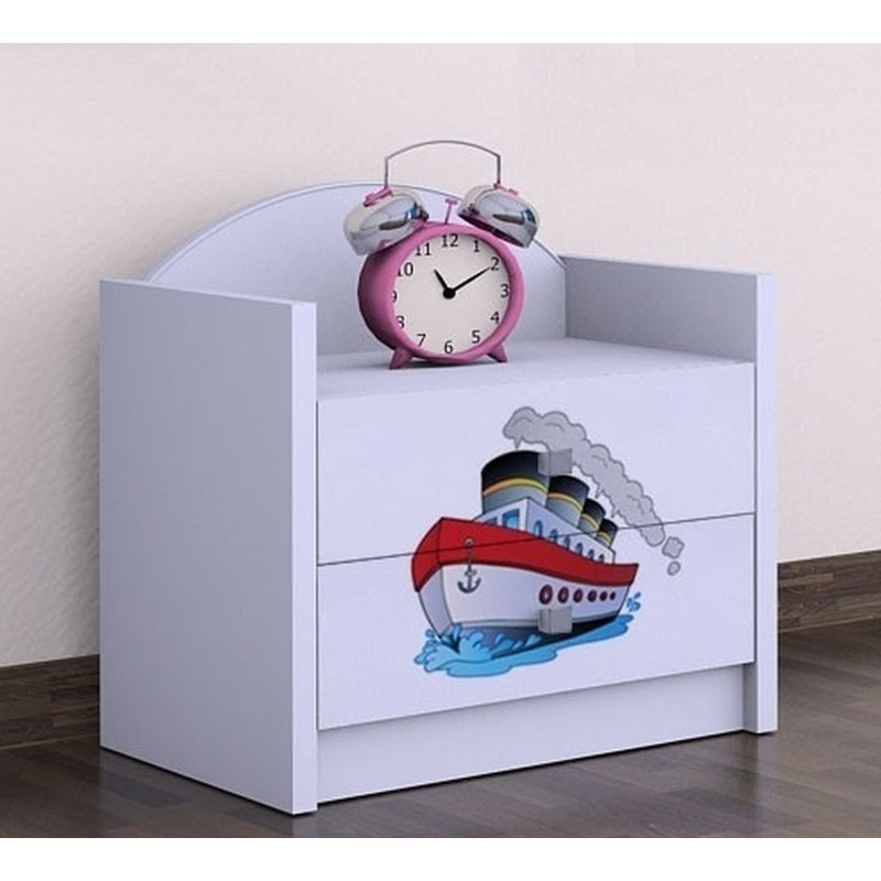 Jadyn 2 Drawer Nightstand, White