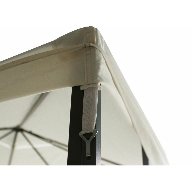 2-Tier Replacement Top Fabric for 3x3m Gazebo Pavilion Roof Canopy, Ivory