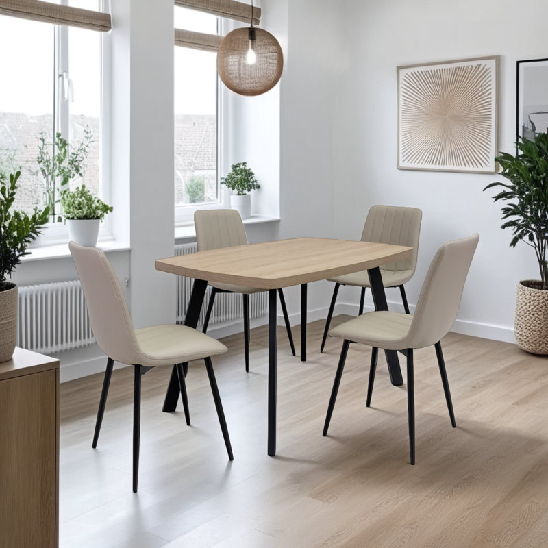 Stone PU Dining chairs, Beige