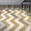 Tapis intérieur / extérieur vert / beige Arneshia-20794152