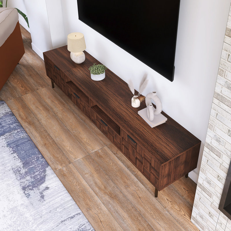 Modern TV Stand for 85'' TV with 2 Drawers | Wayfair