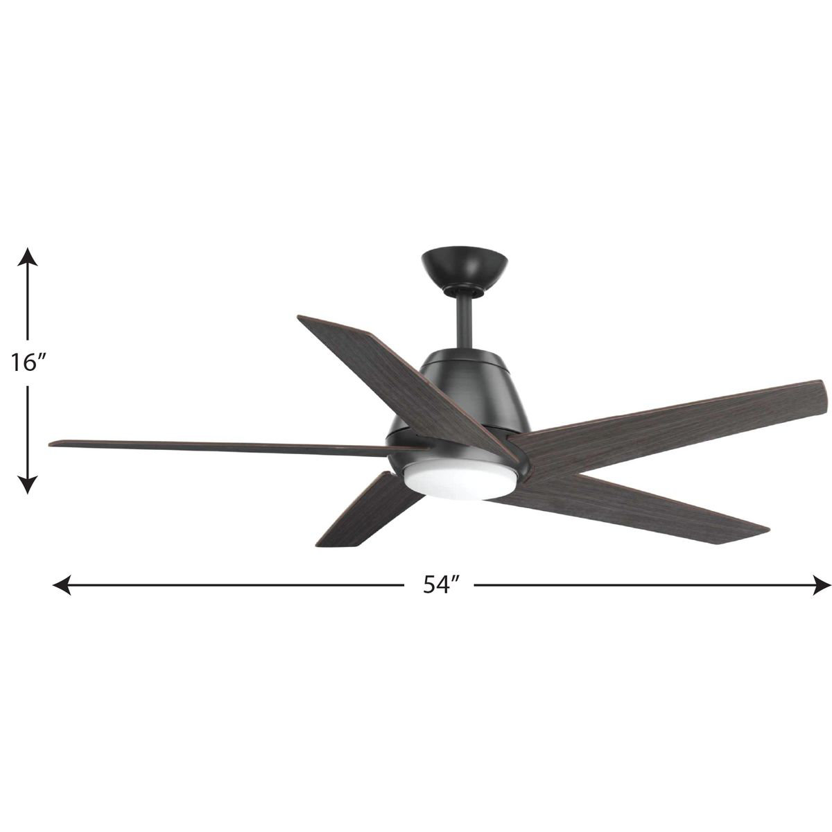 Hensley 54'' 5 Blade Ceiling Fan with LED Light Kit - Thumbnail 3